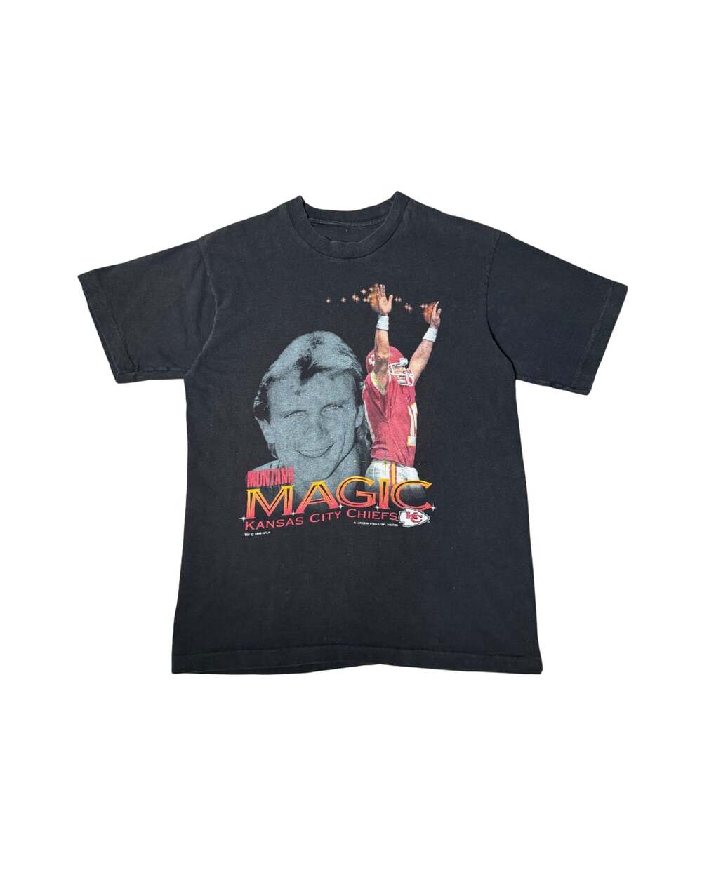 Vintage Joe Montana Kansas City Chief 1994 NFL T-shirt